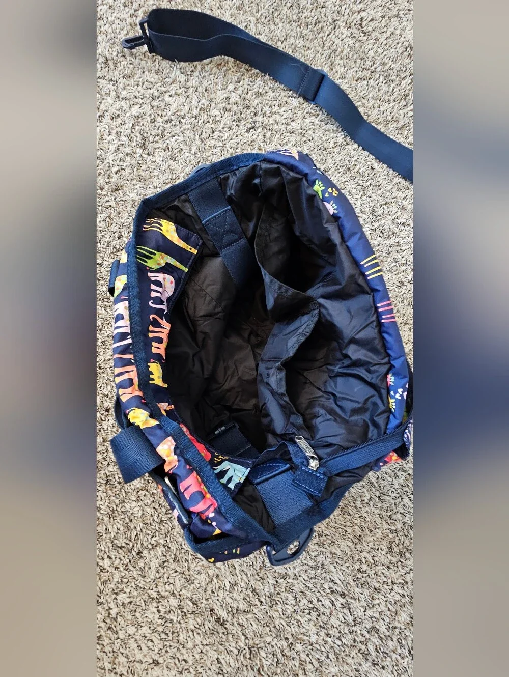 LeSportsac Ryan Neutral Diaper Bag Animal Print